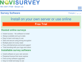 'novisurvey.net' screenshot