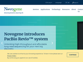 'novogene.com' screenshot