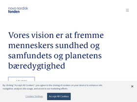 'novonordiskfonden.dk' screenshot