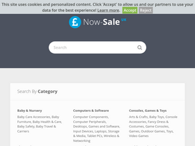 'now-sale.co.uk' screenshot
