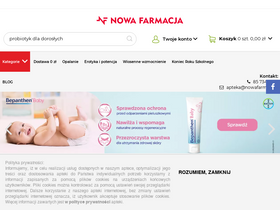 'nowafarmacja.pl' screenshot