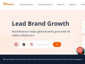 'noxinfluencer.com' screenshot
