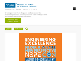 'nspe.org' screenshot