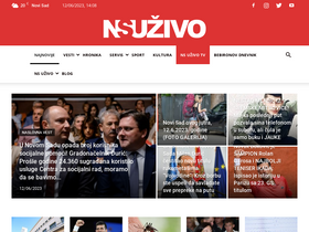 'nsuzivo.rs' screenshot