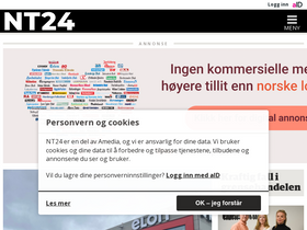 'nt24.no' screenshot