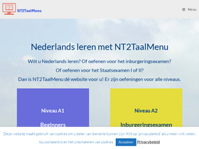 'nt2taalmenu.nl' screenshot