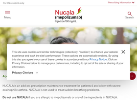 'nucala.com' screenshot