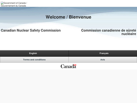 'nuclearsafety.gc.ca' screenshot