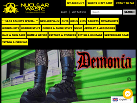 'nuclearwasteunderground.com' screenshot