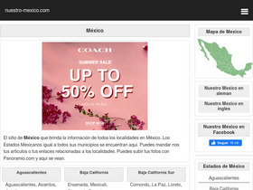 'nuestro-mexico.com' screenshot