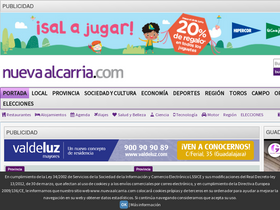 'nuevaalcarria.com' screenshot