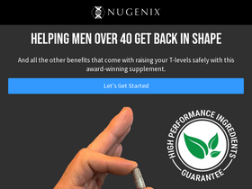 'nugenixsamples.com' screenshot