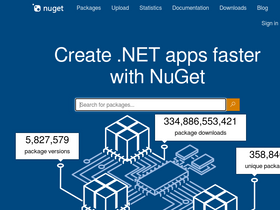'nuget.org' screenshot