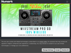 'numark.com' screenshot