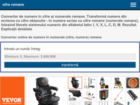 'numere-romane.ro' screenshot