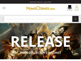 'numiscorner.com' screenshot