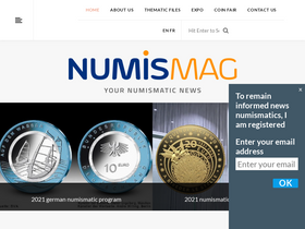 'numismag.com' screenshot