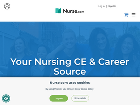 'nurse.com' screenshot