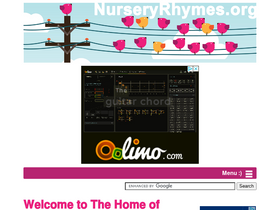 'nurseryrhymes.org' screenshot