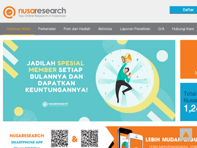 'nusaresearch.net' screenshot