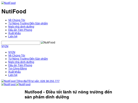 'nutifood.com.vn' screenshot
