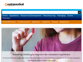'nutraceuticalbusinessreview.com' screenshot