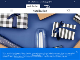 'nutribullet.com' screenshot