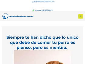 'nutricionistadeperros.com' screenshot