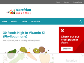 'nutritionadvance.com' screenshot