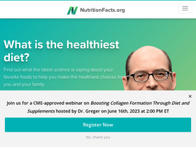 'nutritionfacts.org' screenshot