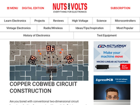 'nutsvolts.com' screenshot