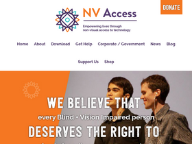 'nvaccess.org' screenshot