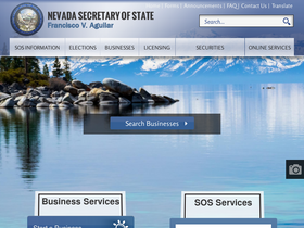 'nvsos.gov' screenshot