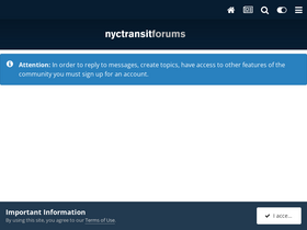 'nyctransitforums.com' screenshot