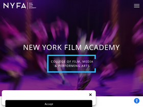 'nyfa.edu' screenshot