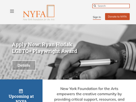 'nyfa.org' screenshot