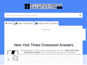 'nytcrosswordanswers.com' screenshot