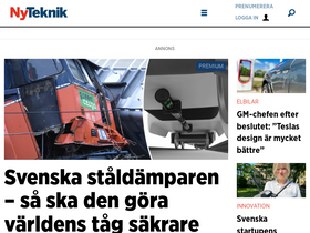 'nyteknik.se' screenshot
