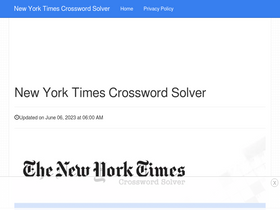 'nytimescrosswordsolver.com' screenshot