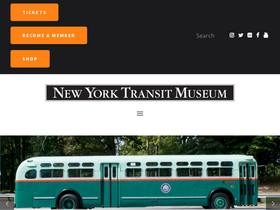 'nytransitmuseum.org' screenshot