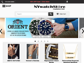 'nywatchstore.com' screenshot