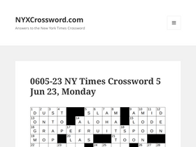 'nyxcrossword.com' screenshot