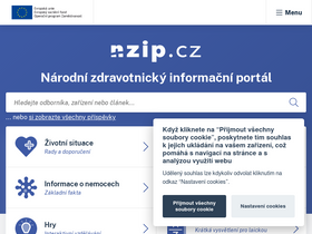 'nzip.cz' screenshot