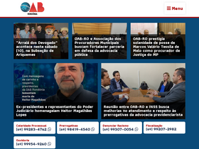 'oab-ro.org.br' screenshot