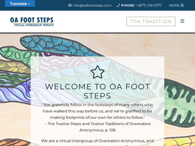 'oafootsteps.com' screenshot