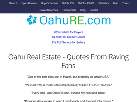 'oahure.com' screenshot