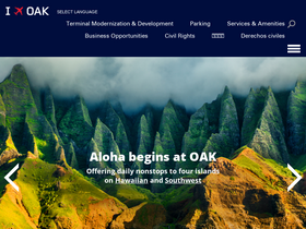 'oaklandairport.com' screenshot