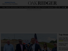 'oakridger.com' screenshot