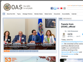 'oas.org' screenshot