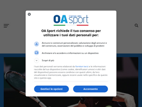 'oasport.it' screenshot